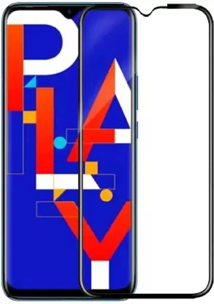 PLUGTECH Advanced Tempered Glass With Anti-Explosion 9H Hardness Edge-To-Edge Coverage Screen Guard for INFINIX HOT 10 PLAY