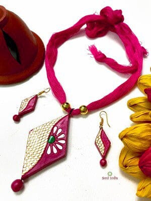 Handmade Terracotta Jewellery Set