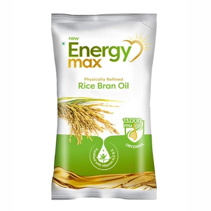 Energy Max, Physically Refined Rice Ban Oil 1 Litre