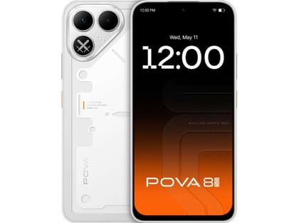 Tecno Pova 8 5G Smartphone, 8GB RAM, 128GB Storage - Bit White