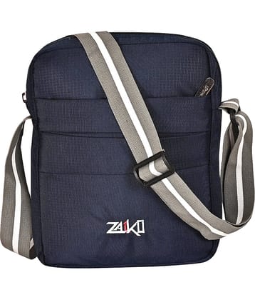 ZAIKO BAGS Navy Blue Solid Messenger Bag