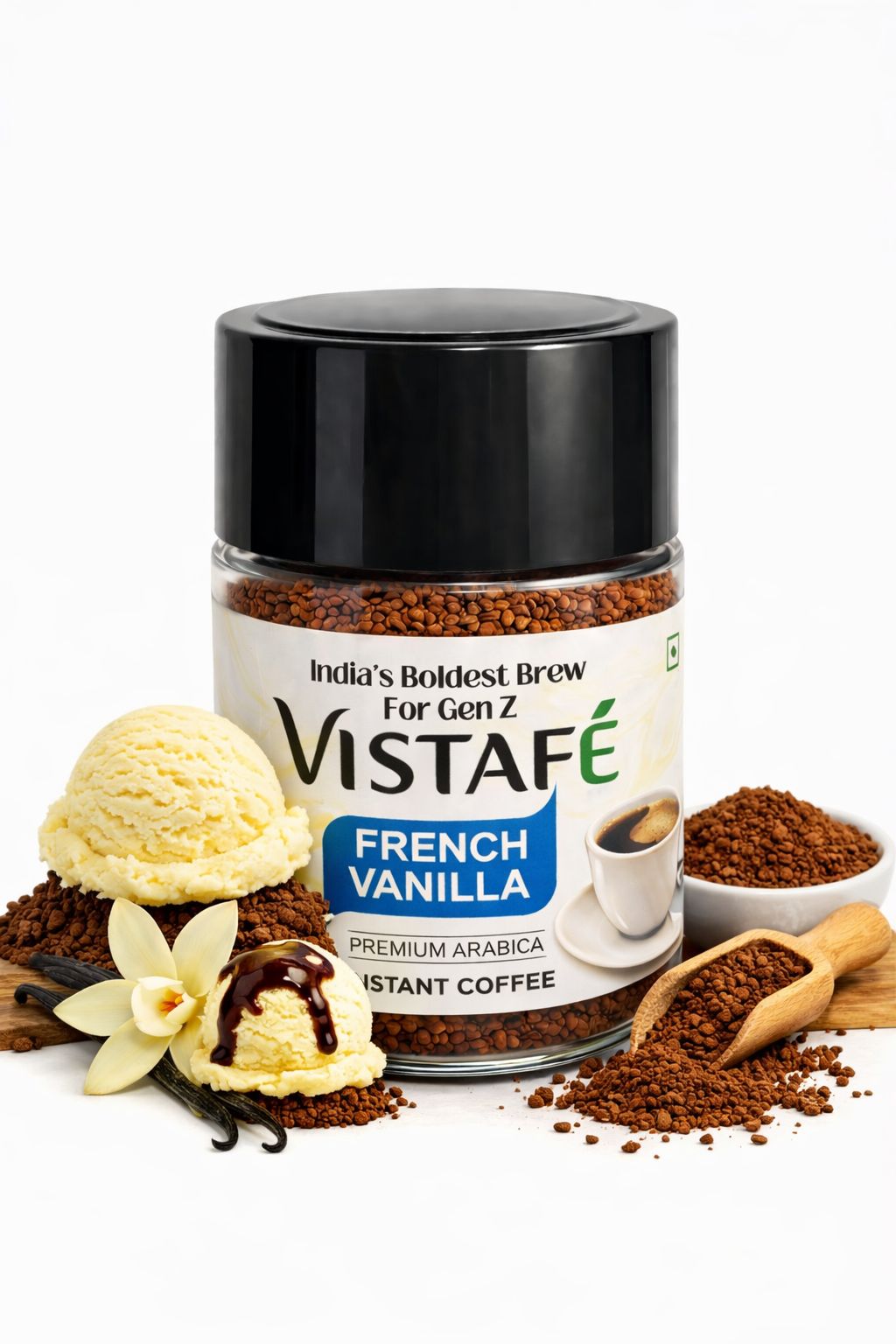 Vistafe French Vanilla Instant Coffee – Premium Arabica French vanilla
