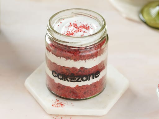 Red Velvet Mini Jar Cake