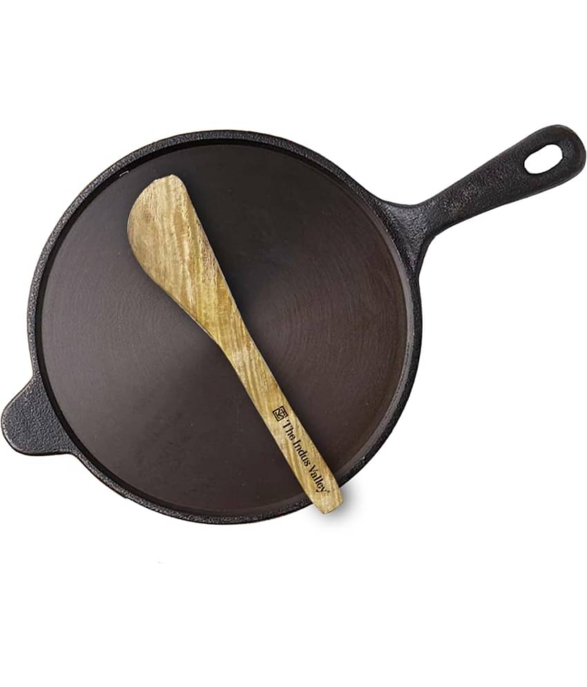 The Indus Valley - Tawa with Flip Cast Iron No Coating Pan Set 0 ml ( Pack of 2 )