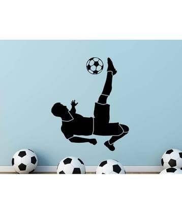 Decor Villa Football player kicking Vinyl Wall Stickers