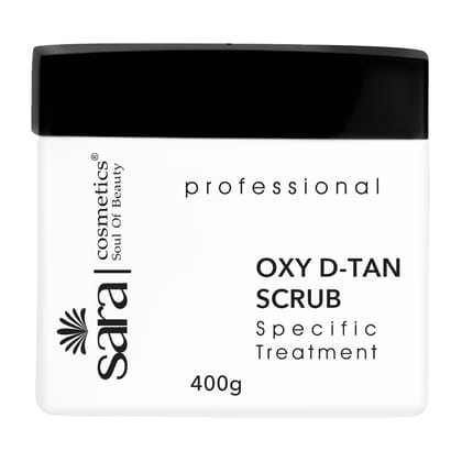 SARA Professional Oxy D-TAN® Scrub For Exfoliation & Radiant Skin | Suitable For All Skin Types, 400g
