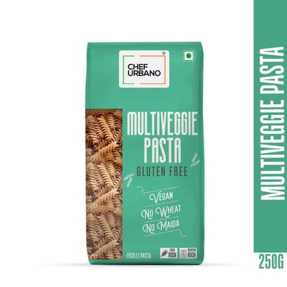 Chef Urbano Pasta Multi Veggie Fusilli Pouch 250 Gms