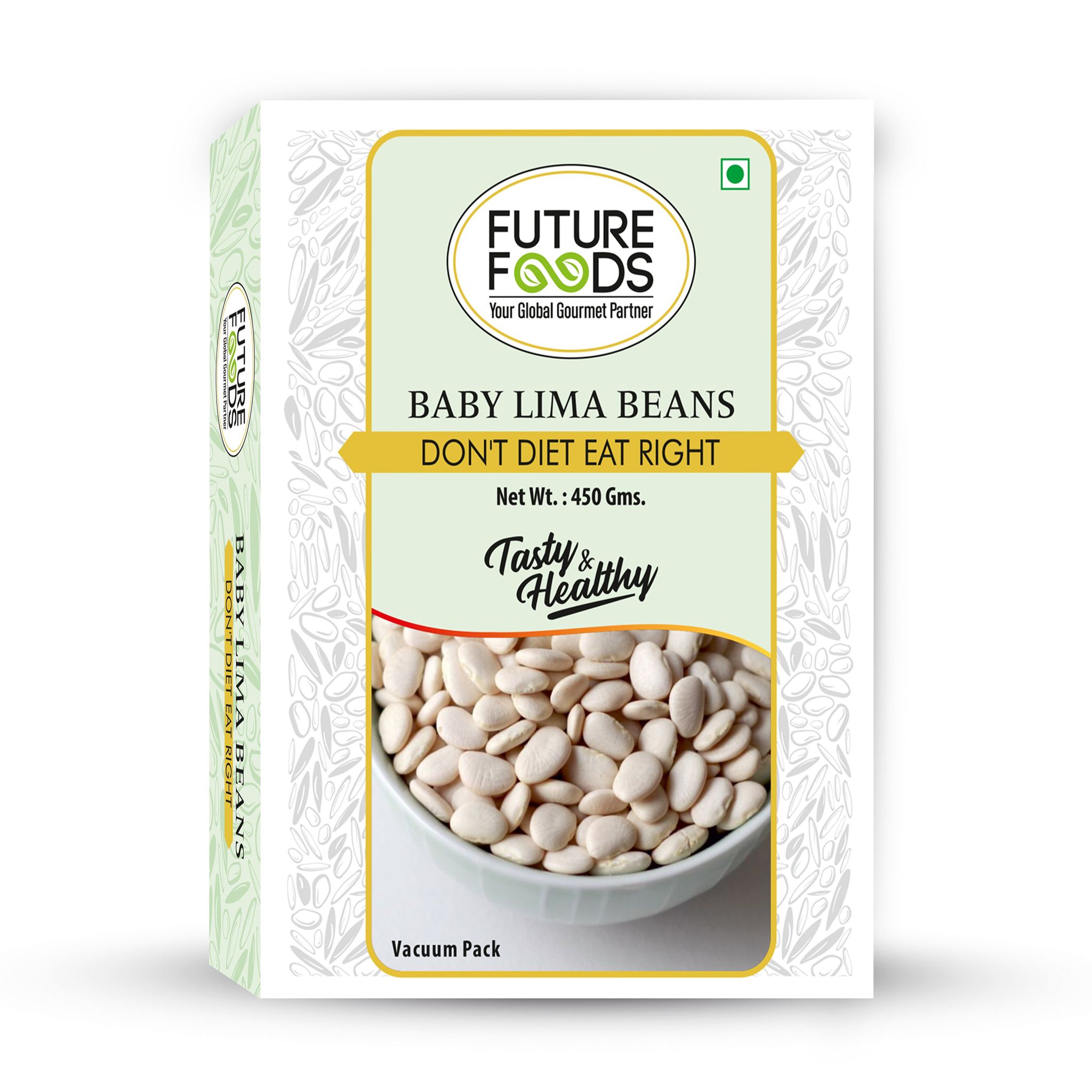 Future Foods Baby Lima Beans Pack of 1 (450 gram)