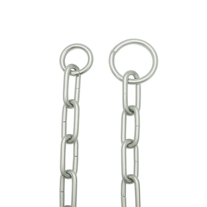 Main Gate Chain (2 Feet) � Door Lock Chain � Heavy Duty Stainless Steel � Strong Security Chains for Door, Fence, Bike, Luggage, and Pets � Multipurpose Silver Metal Chains