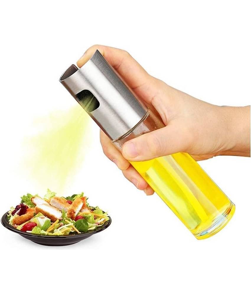 EIGHTEEN ENTERPRISE Oil Spray Bottle Glass Oil Container/Dispenser Set of 1 500 mL