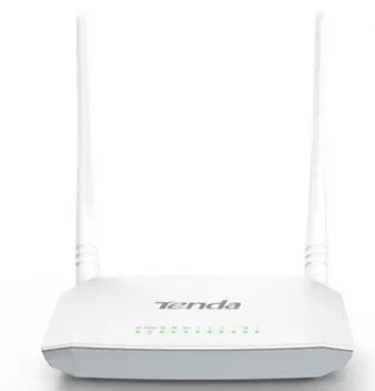 TENDA N300 Wireless Router 2.4 GHz 300 Mbps Wifi Speed Single Band External Antenna ADSL (Telephone)  (White)