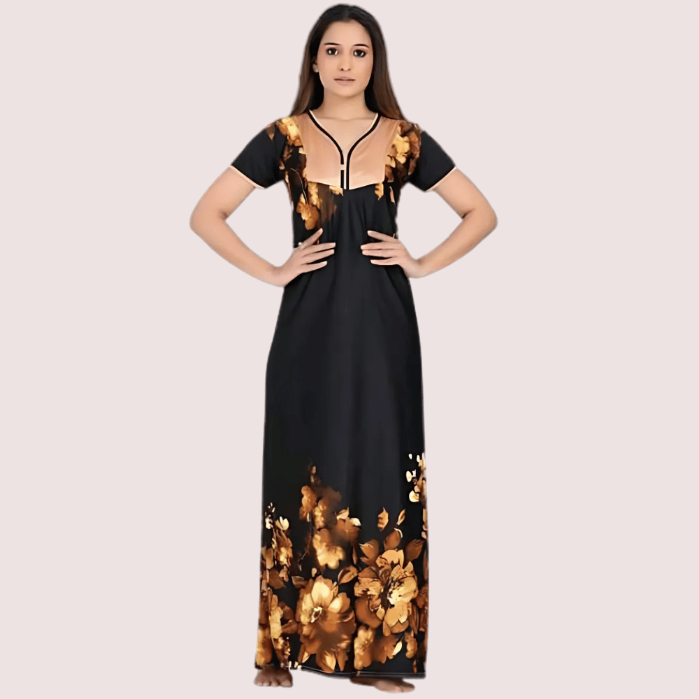 Satin Maxi Nightgown for Women - Nightwear & Loungewear | Buy online on ZillyBuy