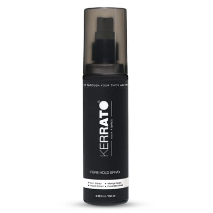 KERRATO HAIR FIBRES Unisex Water Resistant Locking Spray for All Hair Building Fibers (100ml) | Strong Hold All Day | Fiber Holding Sray, Hair Spray Pack of 1 KERRATO HAIR FIBRES Unisex Water Resistant Locking Spray for All Hair Building Fibers (100ml) |