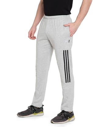 Zeffit - Light Grey Cotton Blend Men's Sports Trackpants ( Pack of 1 )