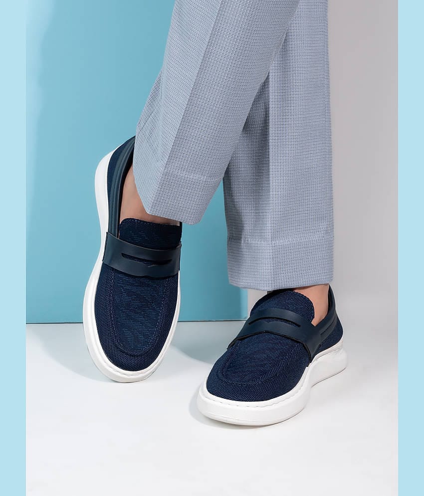 Fentacia Blue Men's Slip on Shoes