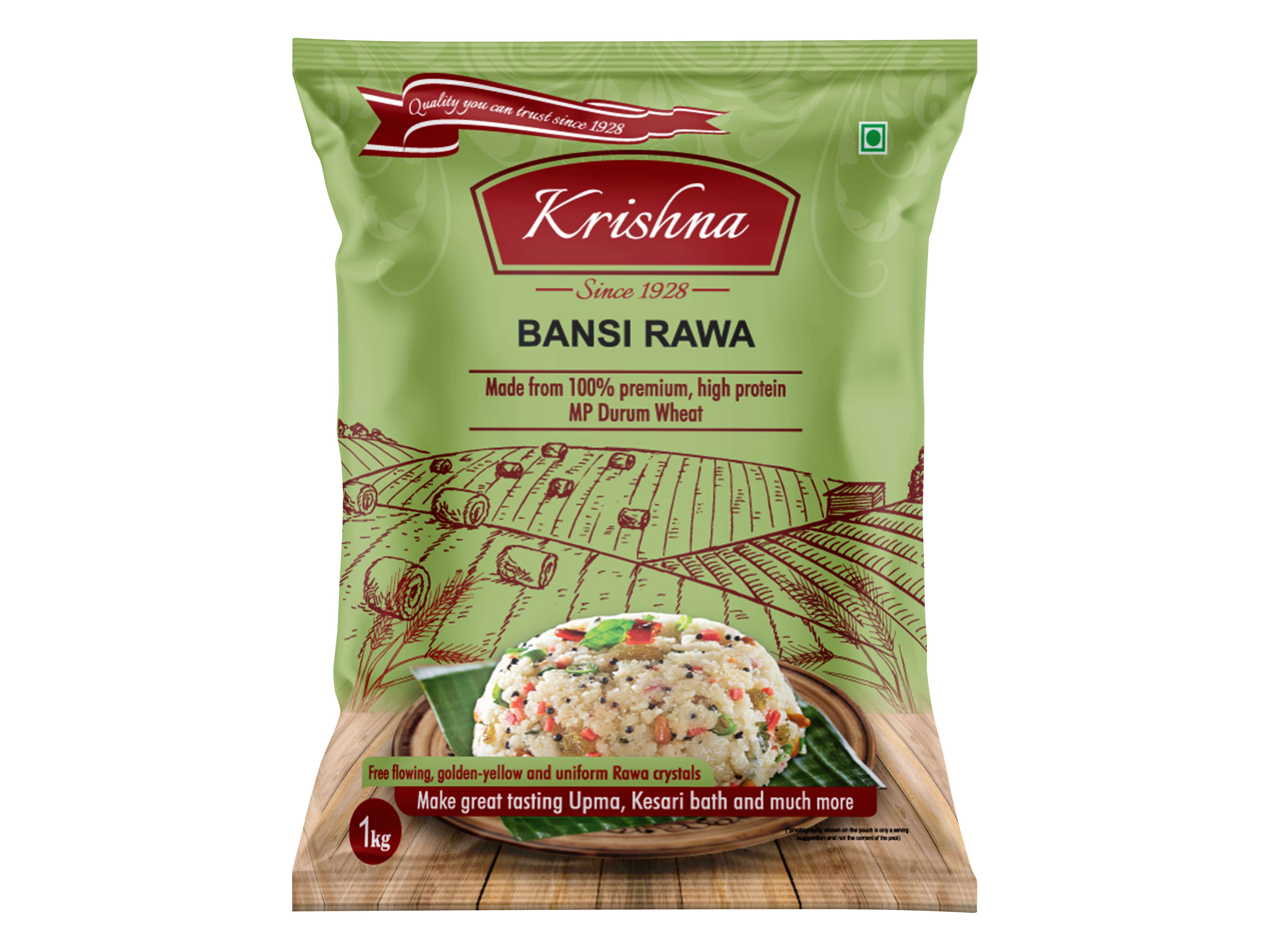 Krishna Premium Bansi Rawa - 1 kg Krishna Premium Bansi Rawa - 1 kg