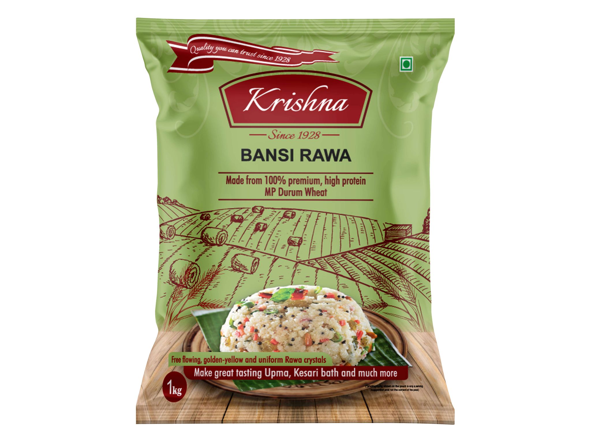 Krishna Premium Bansi Rawa - 1 kg