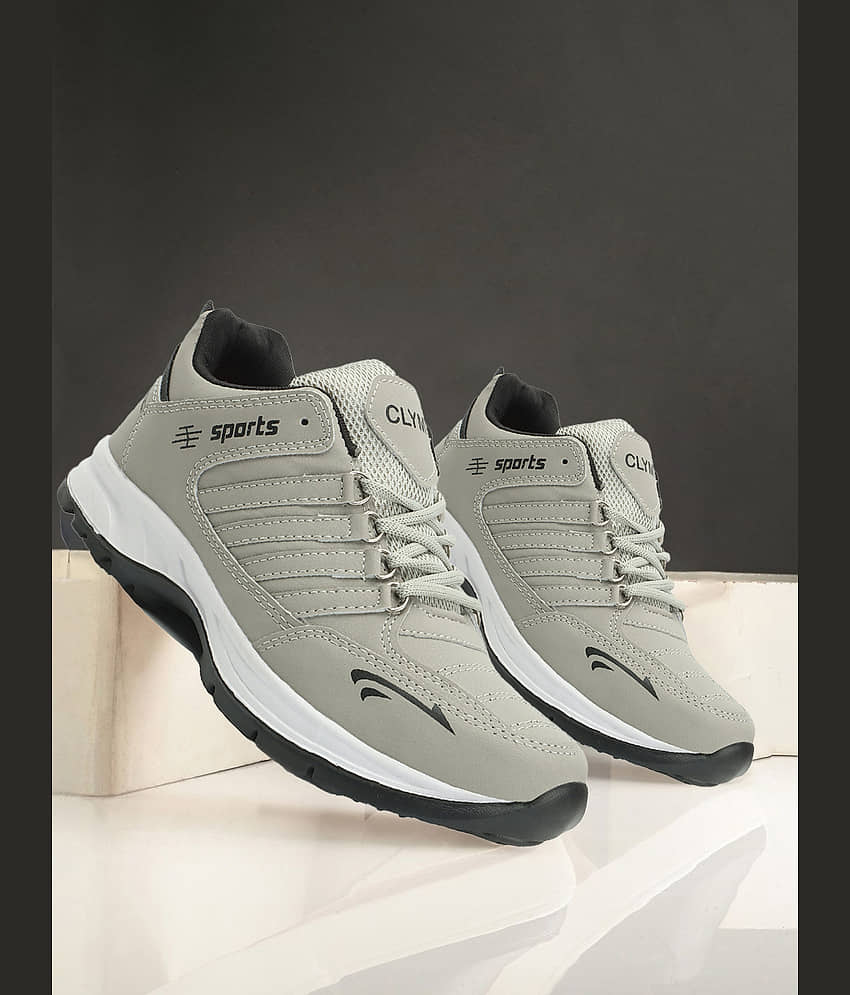 Clymb Cosco Beige Men's Sports Running Shoes