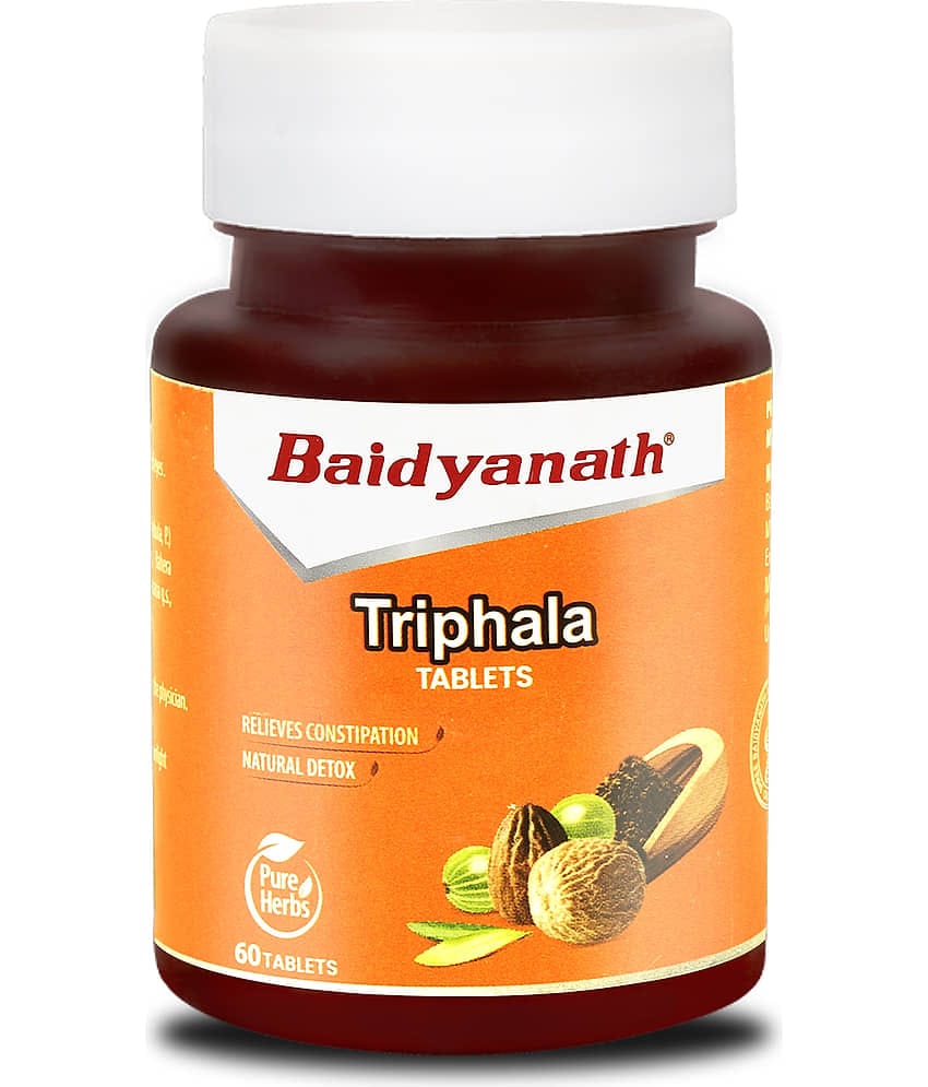 Baidyanath Triphala Tablets- 60 Tab|Helpful in Constipation,Natural Detoxifier