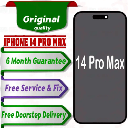 Apple iPhone 14 Pro Max  (display glass combo folder) Mobile Display LCD Screen With Touch,  WHITE