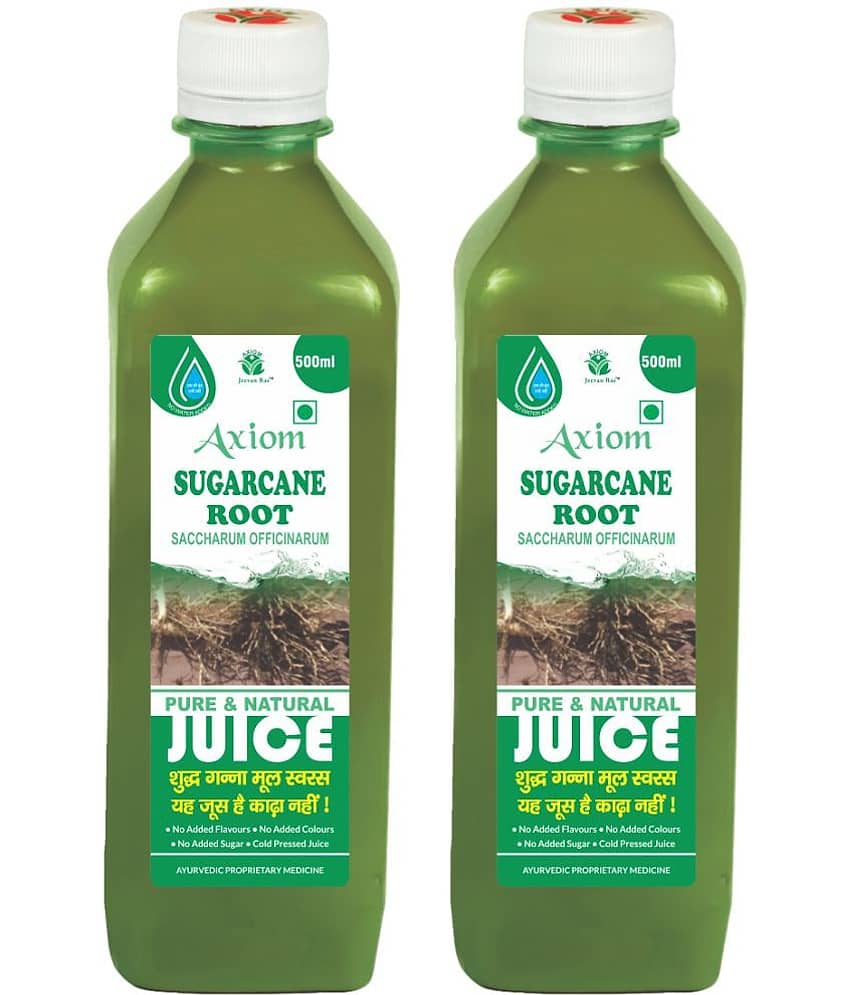 Axiom Sugarcane Root Juice 500ml (Pack of 2) |100% Natural WHO-GLP,GMP,ISO Certified Product