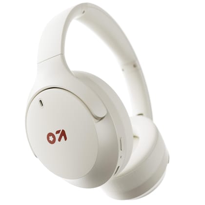 GOBOULT Q Over Ear Bluetooth Headphones with 70H Playtime, 40mm Bass Drivers, Zen ENC Mic, Made in India, Type-C Fast Charging, 4 EQ Modes, IPX5 Headphones Wireless with mic (Beige) GOBOULT Q Over Ear Bluetooth Headphones with 70H Playtime, 40mm Bass Dri