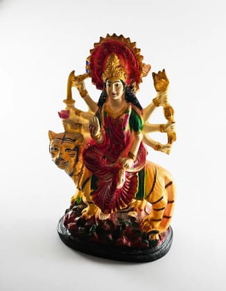Saadhya Decors Divine Maa Durga Murti – 40 cm Majestic Goddess Durga Idol for Home Temple, Office &amp; Sacred Gifting