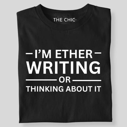 I'M ETHER WRITING OR THINKING-Black / S