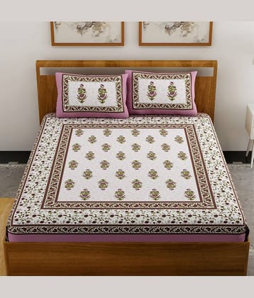 Uniqchoice Cotton Double Bedsheet ( Multi )