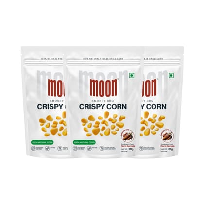 Moon Smokey BBQ Crispy Corn, 20 gm - Pack of 3