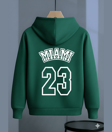 Try This Cotton Blend Hooded Men's Sweatshirt - Green ( Pack of 1 )