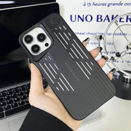 iPhone 15 Series New Curved Matte Case With Camera Bumper-iPhone 15 Pro / Black