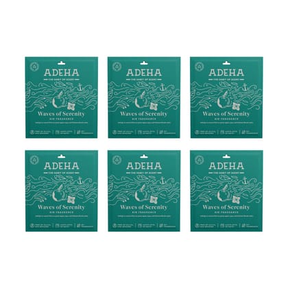 Adeha Fragrance Pouch - Air freshener for Bathroom, Car, Wardrobe - Waves of Serenity