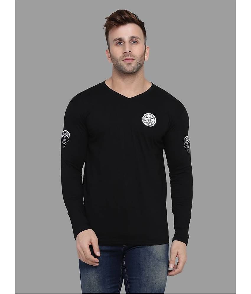 Tfurnish Cotton Blend Gold Solids T-Shirt