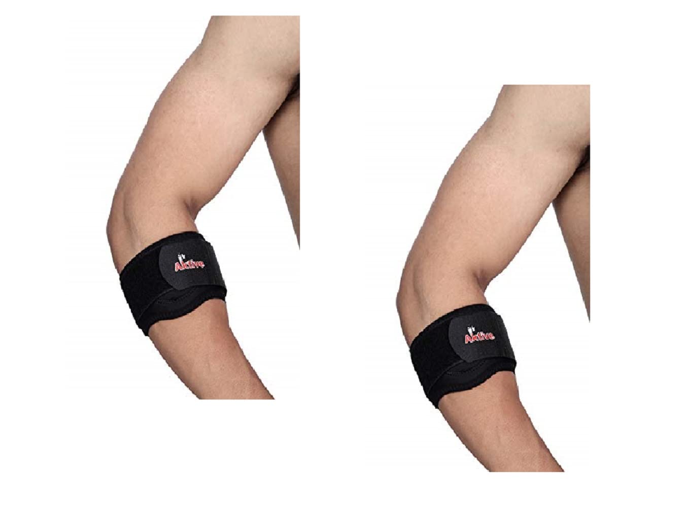 Aktive Support 524 Tennis Elbow Support - Free Size (Black)