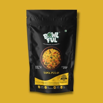 Bowlful Tawa Pulav - 75g Net, Mumbai Style Spiced Rice & Vegetables