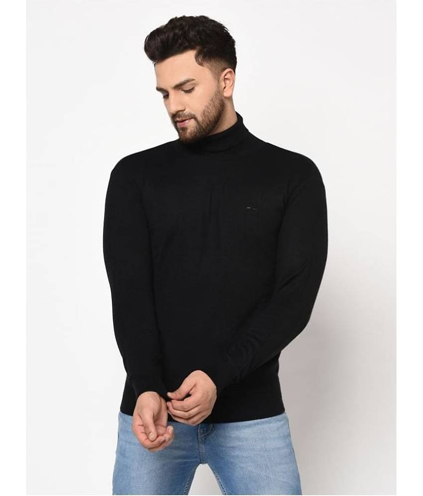 98 Degree North Black High Neck Sweater Single