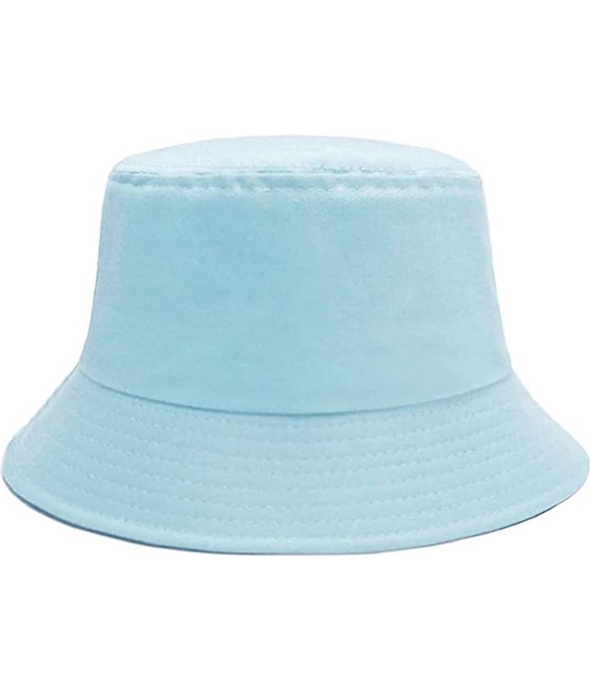 Zacharias - Turquoise Cotton Men's Hat ( Pack of 1 )