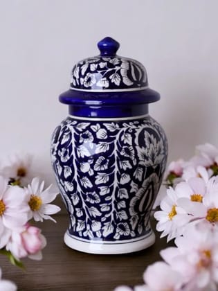 Indigo Serenity Prayer Vase