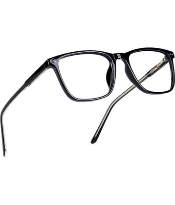 Hexxa Black Rectangular Eyeglass Frame ( Pack of 1 )
