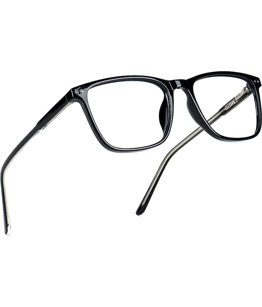 Hexxa Black Rectangular Eyeglass Frame ( Pack of 1 )