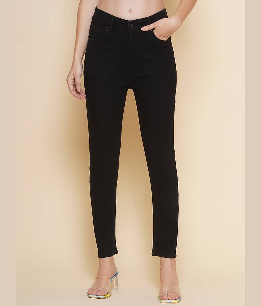 Kashian - Black Denim Slim Fit Women's Jeans ( Pack of 1 )