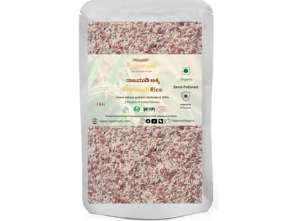 Rajamudi Semi Polished Rice - 1 Kilogram