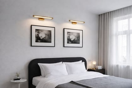 SPARKWORLD Premium LED Picture Light Wall Lamp | Warm White Painting & Photo Frame Light | Brass / Antique Gold Finish for Bedroom & Living Room | Colour: LX776WL|6W/GD SPARKWORLD Premium LED Picture Light Wall Lamp | Warm White Painting & Photo Frame Light | Brass / Antique Gold Finish for Bedroom & Living Room | Colour: LX776WL|6W/GD