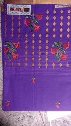 Exquisite Cotton Work Saree