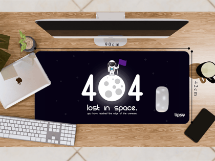 "404 LOST IN SPACE" Gaming Mousepad- Elevate Your Gaming Experience-Extra Large (42CM X 90CM) / Plane