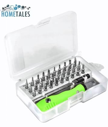 32 in 1 Mini Screwdriver Bits Set With Magnetic Flexible Extension Rod