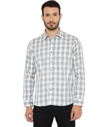 Maharaja - Green Cotton Blend Slim Fit Men's Formal Shirt ( Pack of 1 )