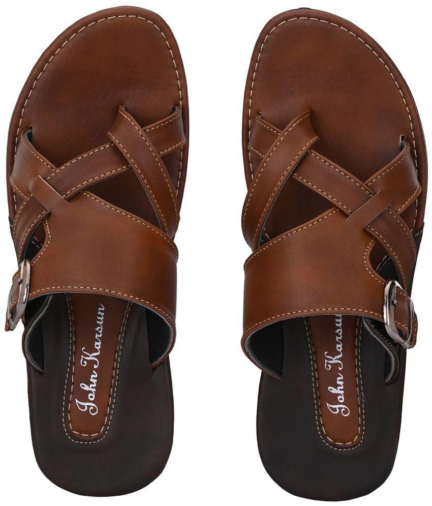 John Karsun - Tan Mens Sandals - None