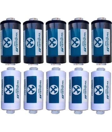 Vardhman A&E Threads (Hammer Poly) 100% Spun Polyester Thread 5 Black Reels & 5 White Reels 800 Meter/Spool, for Tailoring, Sewing (Art A-057)